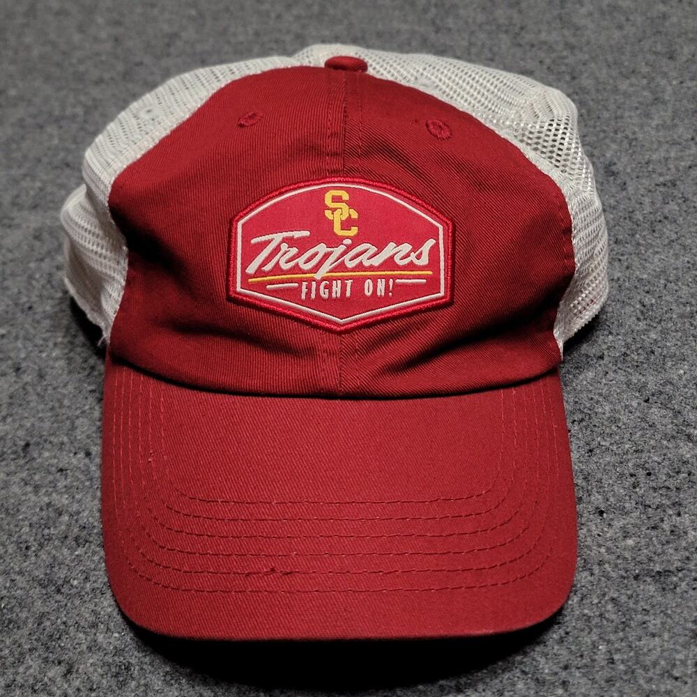 USC Trojans Hat Baseball Dad Cap Mens Cardinal SC Patch Trucker Snapback Curved